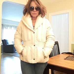 Women's cream colored winter jacket